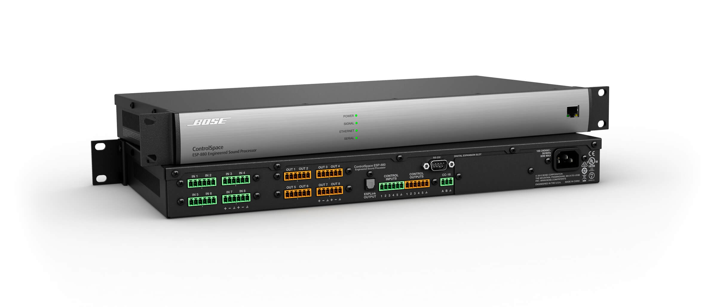 Bose ControlSpace ESP-880A Processor - Front View